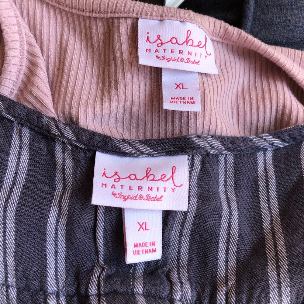 Isabel Maternity short sleeve & sleeveless tops Bundle EUC XL - Picture 2 of 16